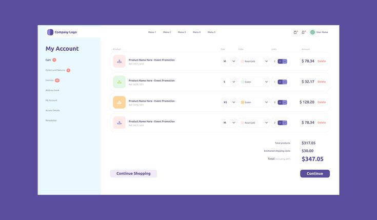 https://wms-api-demo.2020i.com/files/image/8305/Shopping mall cart order page design template.jpg
